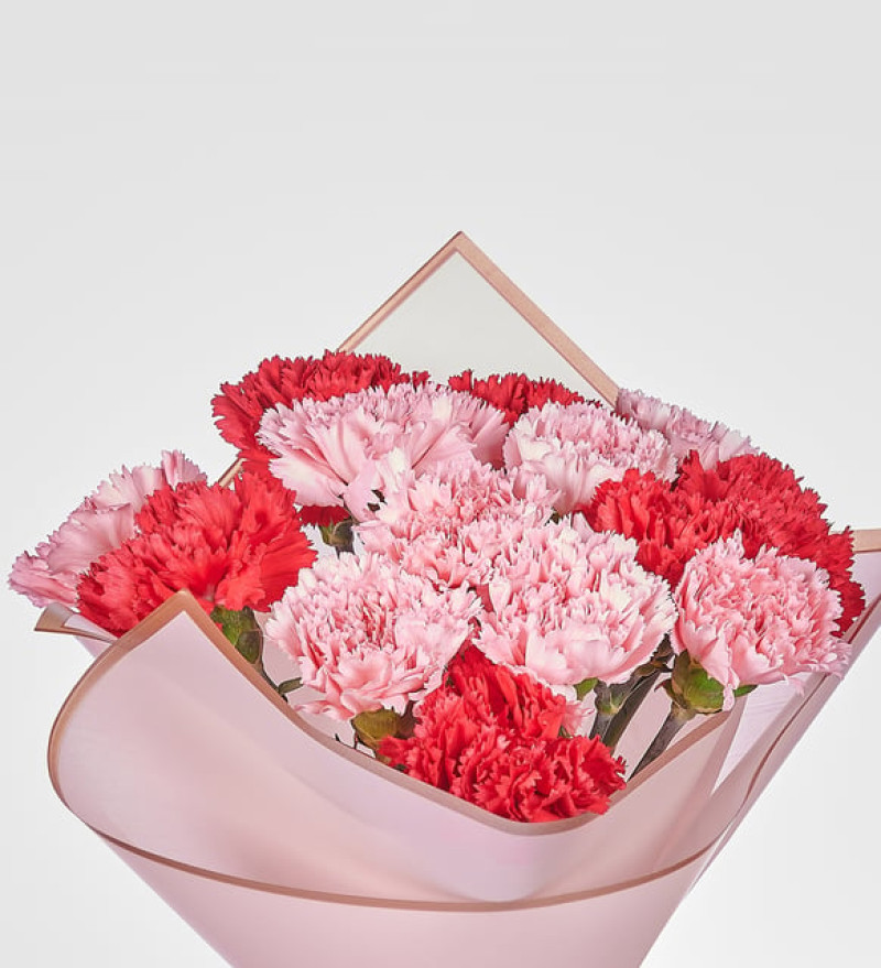 Karışık Karanfil Çiçek Buketi