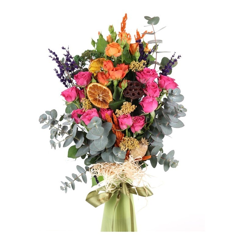 Autumn Mix Çiçek Vazosu Kokina