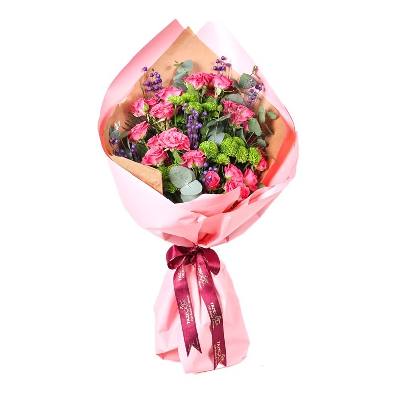 Whispering Pink Gül Buketi